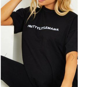 PRETTYLITTLETHING Maternity Mama T-shirt Oversized
